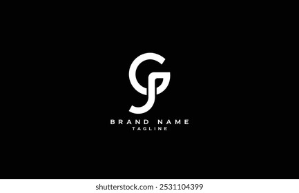 GJP, GPJ, JGP, JPG, PJG, PGJ, Abstract initial monogram letter alphabet logo design