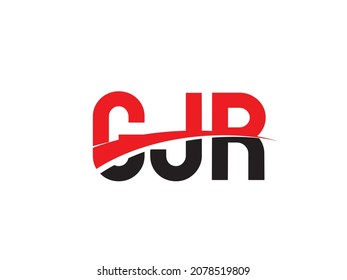 GJR Letter Initial Logo Design Vector Illustration