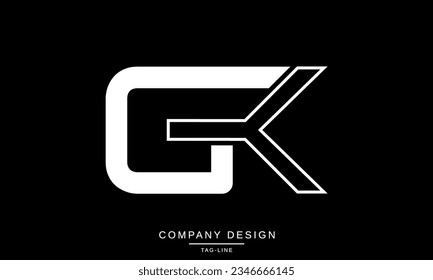 GK, KG, Abstract Letters Logo Monogram