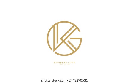 GK, KG, G, K, Abstract Letters Logo Monogram