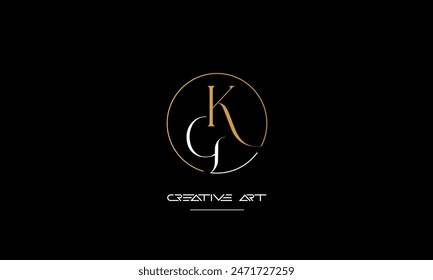 GK, KG, G, K abstract letters logo monogram