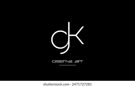 GK, KG, G, K abstract letters logo monogram
