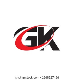 GK letter logo design vector