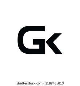 gk letter logo. g k letter logo