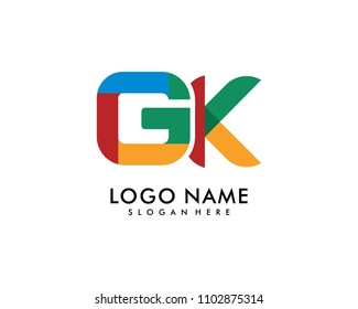 GK Letter Logo Template