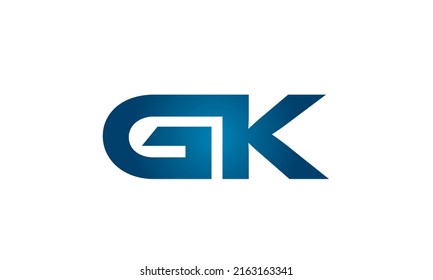 GK linked letters logo icon