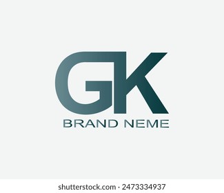 GK logo creative modern simple design