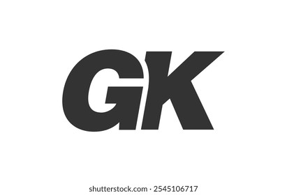 GK Techno Editable Font Logo For Corporate Branding. Bold, Futuristic Design With Unique Typographic Ideas. Minimal Custom Type And Dynamic Letter Variations For Promotion, Printing, And Book Titles