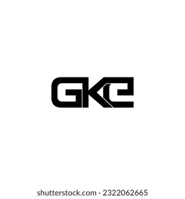 gke initial letter monogram logo design