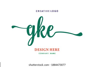 GKE lettering logo is simple, easy to understand and authoritative