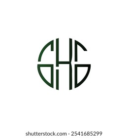 gkg circle alphabet modern minimalist monogram letter luxury shape brand logo design