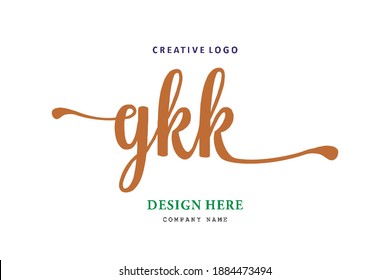 GKK lettering logo is simple, easy to understand and authoritative