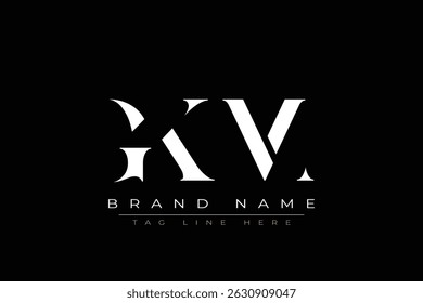 GKM abstract letter logo design. This logo is designed by three abstract letters.