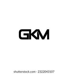 gkm typography letter monogram logo design