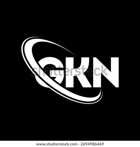 GKN logo. GKN letter. GKN letter logo design. Initials GKN logo linked with circle and uppercase monogram logo. GKN-typography for technology, business and real estate brand.