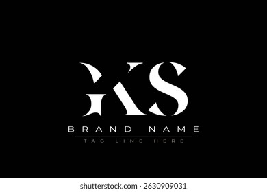 GKS abstract letter logo design. This logo is designed by three abstract letters.