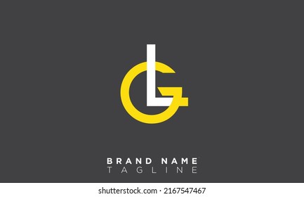 GL Alphabet letters Initials Monogram logo LG, G and L
