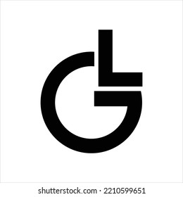 GL Black Logo Vector Design