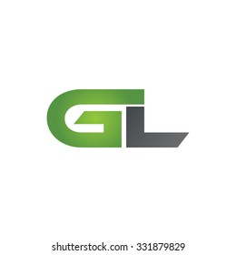 GL company linked letter logo green