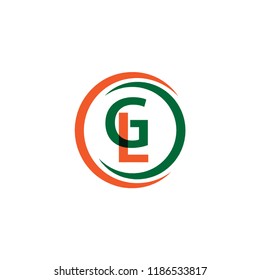 GL Company Logo Vector Template Design Illustration