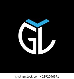  GL creative circle letter logo concept. GL letter design.
