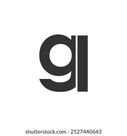 GL creative geometric initial based modern and minimal logo. Letter g l trendy fonts. Universal professional elegant techno vector design.