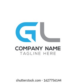 GL Creative Letter Logo Design vector Template. Abstract Letter GL logo Design