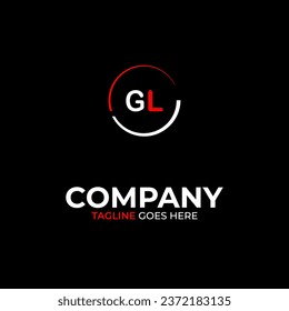 GL creative modern letters logo design template