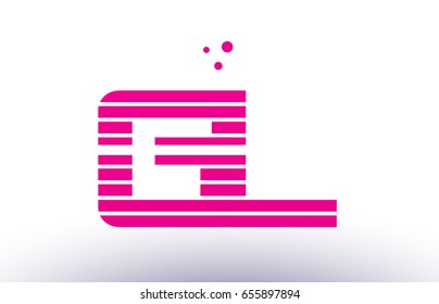 gl g l alphabet letter logo pink purple line stripe company design template creative abstract vector