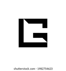 GL G L square Letter Logo Design