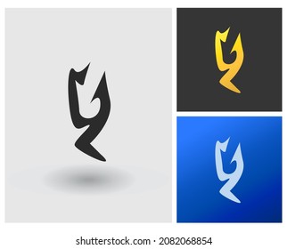 GL initial based Logo Design in Gradient Elegant variant Colors. Creative Modern company logo. Gold iconic app concept idea