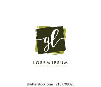 GL Initial beauty monogram logo vector