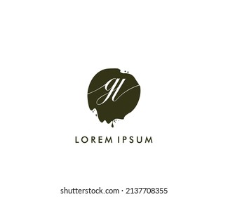 GL Initial beauty monogram logo vector