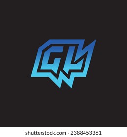 GL initial inspiration logo design esport and gaming clan ideas