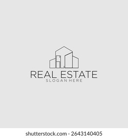 Logotipo do monograma inicial GL para imóveis com estilo de construção de luxo