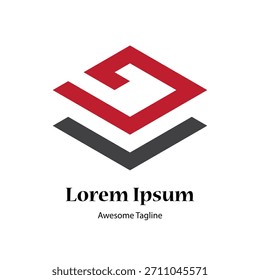Icono de diseño de logotipo creativo de letra GL