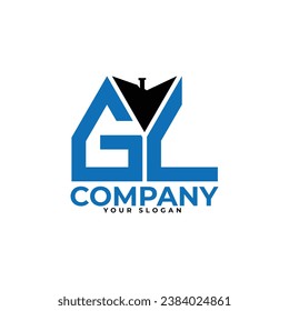 
GL letter creative real estate vector logo design.
