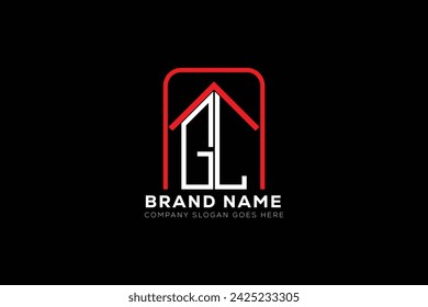 GL letter creative real estate vector logo design . GL creative initials letter logo concept.