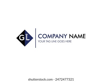 GL letter Law logo design template