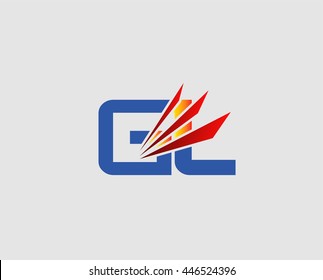 GL letter logo
