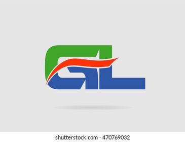 GL letter logo
