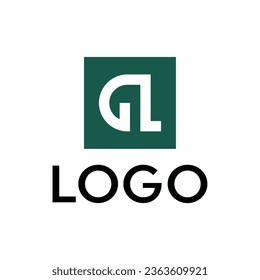 GL letter logo with an abstract and simple design for brand identity