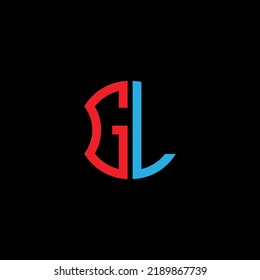 GL letter logo creative design with vector graphic, Abc simple and modern logo design.