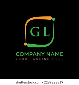 GL letter logo creative design. GL unique design.
