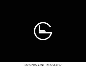 Design do logotipo da letra GL e logotipo moderno inicial