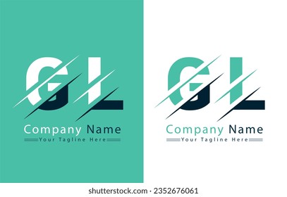 GL Letter Logo Design Template. Vector Logo Illustration