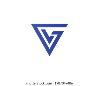 GL letter logo design vector template