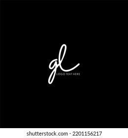 gl, gl letter logo, hand written gl logo, hand written logo