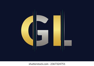 GL Letter Logo Template Illustration Design.