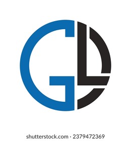 GL letter logo vector design symbol background